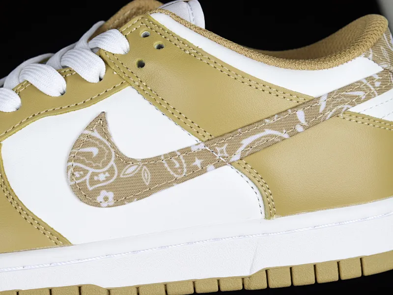 All Categories Nk SB Dunk Series Nk SB Dunk Low Low-top sneakers J version Nk Dunk Low ESS "Barley Paisley" Avocado green Cashew flower SB low-top sports and leisure sneakers DH4401-104